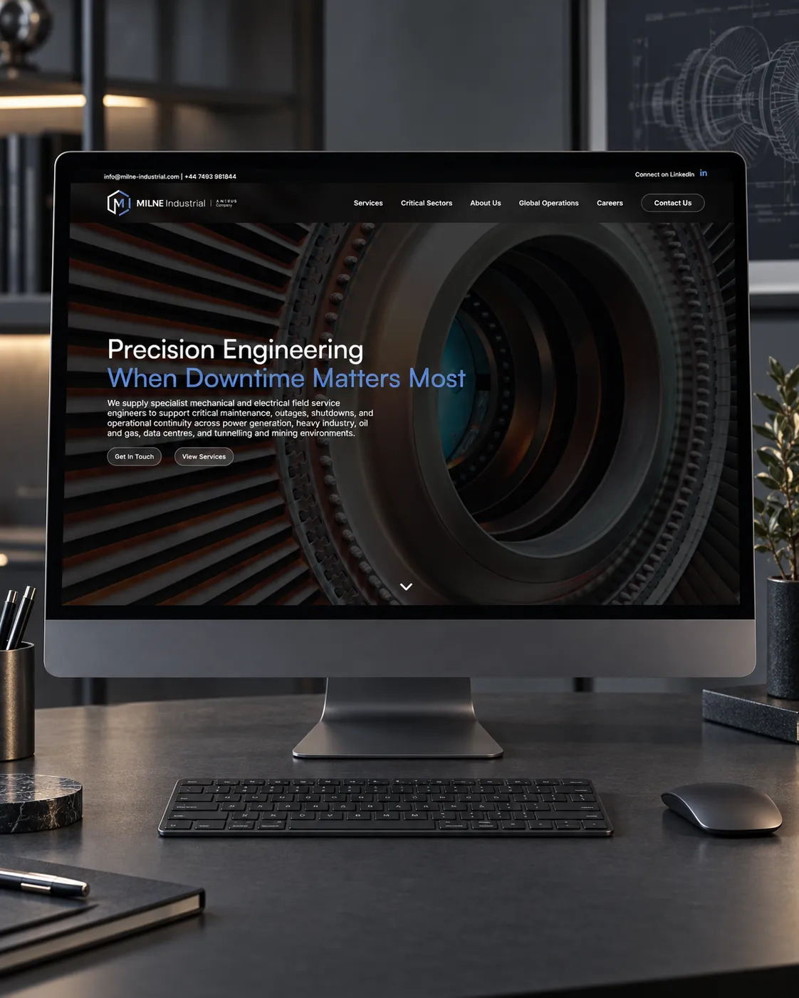 Milne Industrial website